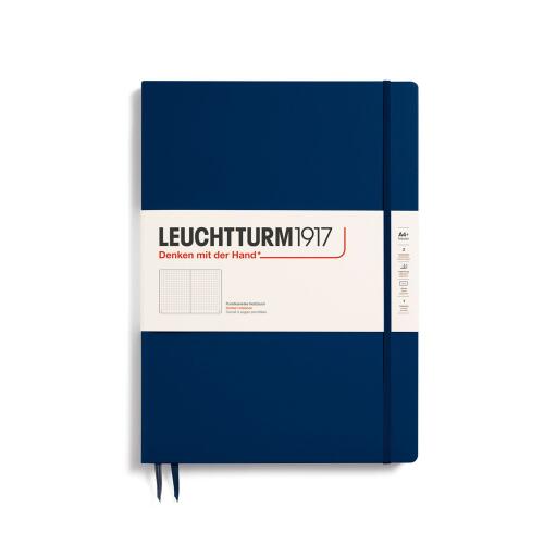 Leuchtturm1917 Notizbuch Master Slim A4+ Hardcover Marine Dotted