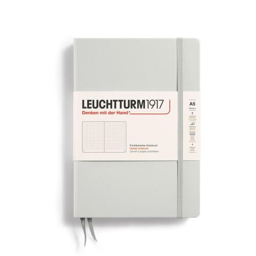 Leuchtturm1917 Notizbuch Medium A5 Hardcover Light Grey Dotted