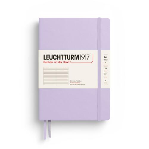 Leuchtturm1917 Notizbuch Medium A5 Hardcover Lilac Liniert