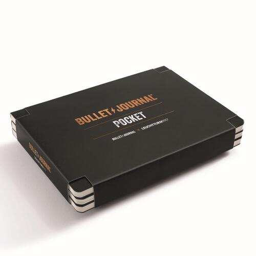 Leuchtturm1917 Bullet Journal Pocket Dotted Schwarz 3er Set