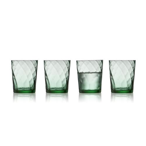 Lyngby Glas Vienna Wasserglas Grün 4er Set