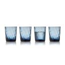 Lyngby Glas Vienna Wasserglas Blau 4er Set