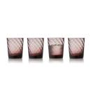 Lyngby Glas Vienna Wasserglas Pink 4er Set
