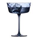 Lyngby Glas Vienna Champagnerschale Blau 4er Set