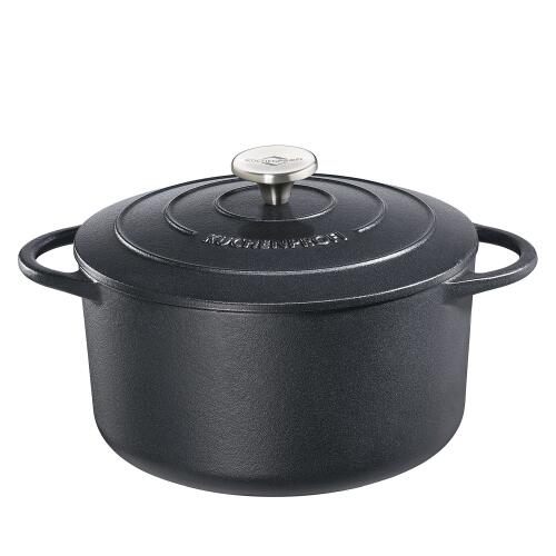 Küchenprofi Provence Bratentopf Rund Schwarz 24 cm