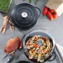 Küchenprofi Provence Bratentopf Rund Schwarz 24 cm