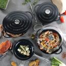 Küchenprofi Provence Bratentopf Rund Schwarz 24 cm