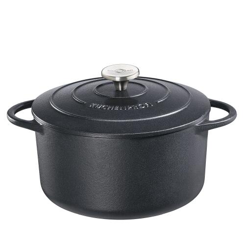 Küchenprofi Provence Bratentopf Rund Schwarz 28 cm