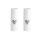 Räder Mini-Vase Herz Silber 2er Set