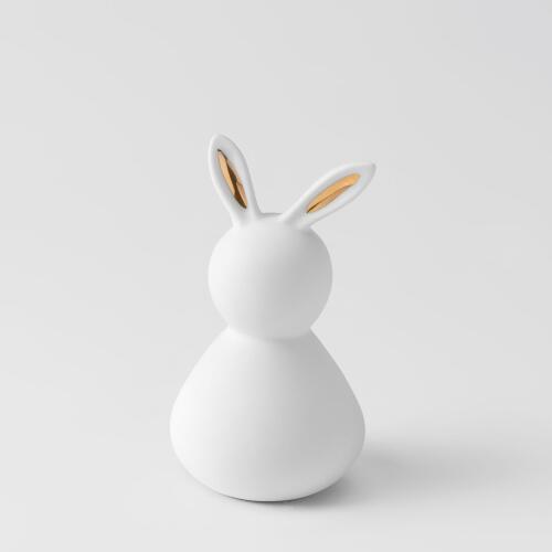 Räder Ostern Porzellanhase Kleine Dame mit goldenen Ohren