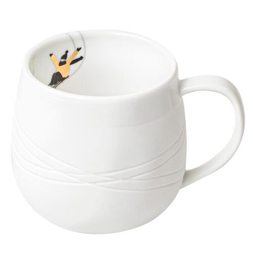 Räder Schneetag Tasse Schlitten Fahren