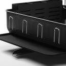 Simplehuman Stahlrahmen-Abtropfgestell mit Weinglashalter Mattschwarz