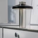 Sompex Akku-Outdoorleuchte Turn Schwarz-Silber