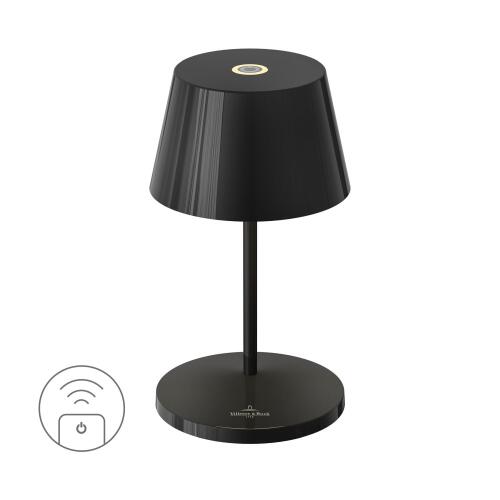 Sompex Akku-Tischleuchte Seoul RC Schwarz Ceramic