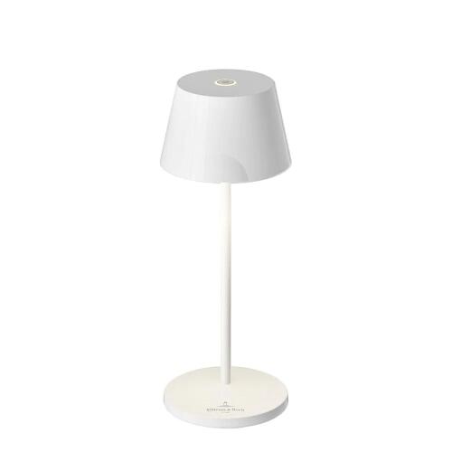Sompex Akku-Tischleuchte Seoul Micro RC Weiß Ceramic