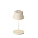 Sompex Akku-Tischleuchte Seoul Nano Elfenbein Ceramic