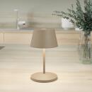 Sompex Akku-Tischleuchte Seoul RC Sand