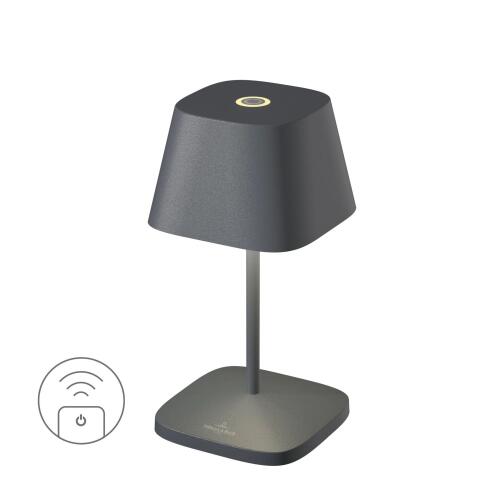 Sompex Akku-Tischleuchte Neapel RC Anthrazit