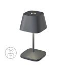 Sompex Akku-Tischleuchte Neapel RC Anthrazit