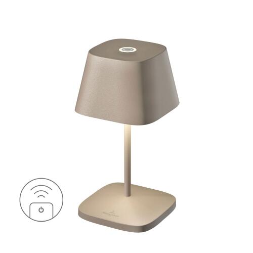 Sompex Akku-Tischleuchte Neapel RC Sand
