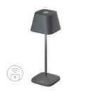 Sompex Akku-Tischleuchte Neapel Micro RC Anthrazit