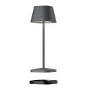 Sompex Akku-Tischleuchte Neapel Micro RC Anthrazit