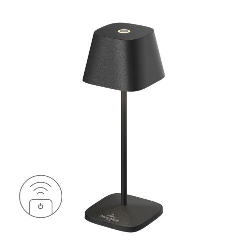 Sompex Akku-Tischleuchte Neapel Micro RC Schwarz