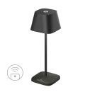 Sompex Akku-Tischleuchte Neapel Micro RC Schwarz