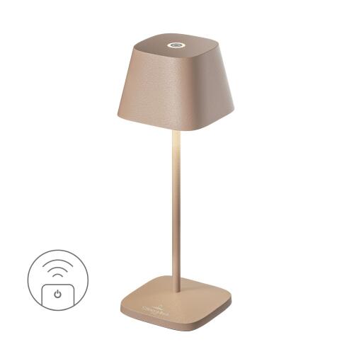 Sompex Akku-Tischleuchte Neapel Micro RC Sand