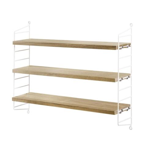 String Furniture String Pocket Wandregal Eiche/Weiß