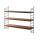 String Furniture String Pocket Wandregal Walnuss/Schwarz