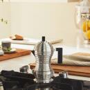Alessi Espressokocher Pulcina Induktion Schwarz für 3 Tassen