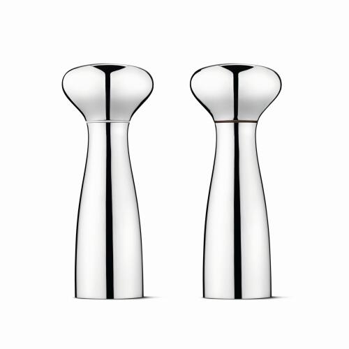 Georg Jensen Alfredo Salz- und Pfeffermühle Groß 2er Set (Retourware, leichte Kratzer)