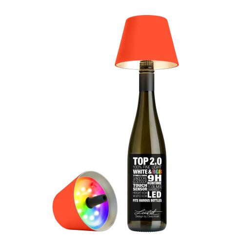 Sompex RGBW-Akku-Flaschenleuchte Top 2.0 Neon Orange