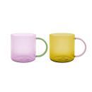 Remember Glasbecher-Set Fred Rosa-Gelb 2-teilig