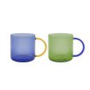 Remember Glasbecher-Set Fred Grün-Blau 2-teilig