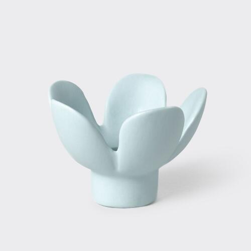 Räder Kerzenhalter Blume Blau