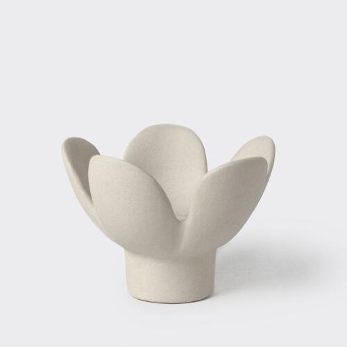 Räder Kerzenhalter Blume Beige