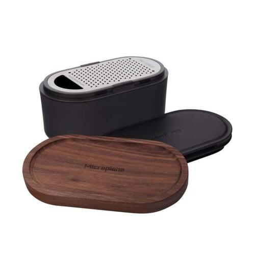 Microplane Handreibe mit Auffangbehälter Anthrazit