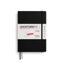 Leuchtturm1917 Wochenkalender 2026 & Notizbuch Dotted Medium A5 Hardcover Schwarz