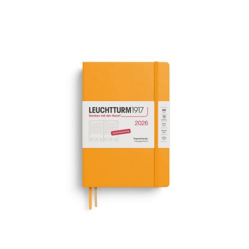Leuchtturm1917 Tageskalender 2026 Medium A5 Hardcover Rising Sun