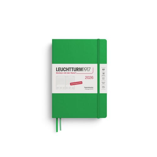 Leuchtturm1917 Tageskalender 2026 Medium A5 Hardcover Spring Leaf