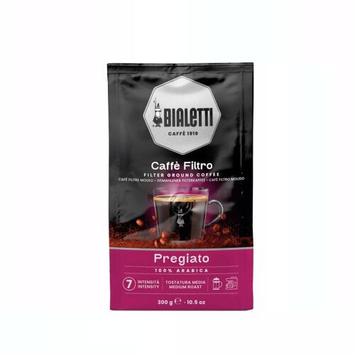 Bialetti Filtro Pregiato Gemahlener Kaffee 300 g