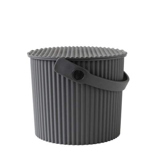 Hachiman Omnioutil Mini-Eimer Dunkelgrau 4 l