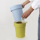 Hachiman Taptrash Abfalleimer Weiß 10 l