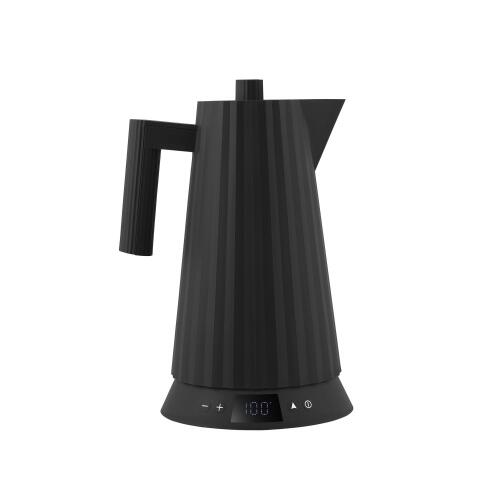 Alessi Plissé Wasserkocher mit Temperaturregelung Schwarz