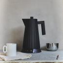 Alessi Plissé Wasserkocher mit Temperaturregelung Schwarz