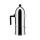 Alessi Espressokocher La Cupola Induktion Schwarz A9095/6BFM