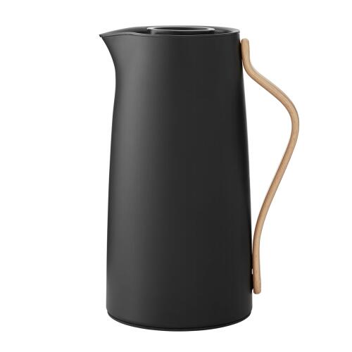 Stelton Emma Kaffeeisolierkanne Mattschwarz 1200 ml (Retourware, Kratzer)