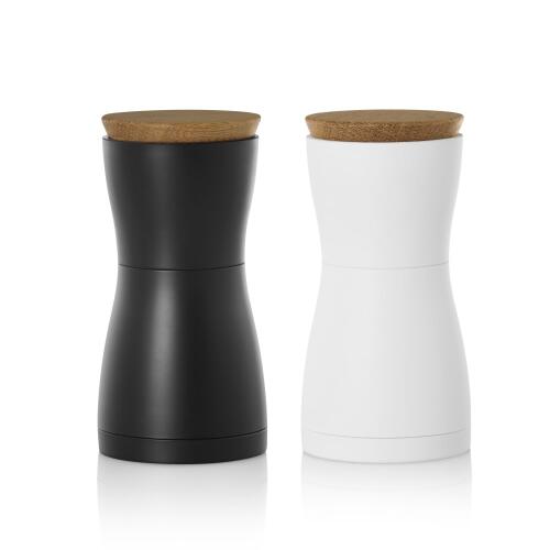 AdHoc Pfeffer- und Salzmühle Twin Schwarz Weiß 2er Set (Retourware)